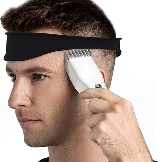 Silicone Haircut Guide Headband for Precise DIY Haircuts & Neckline Trimming