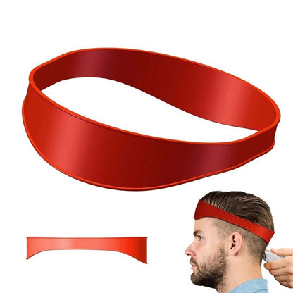 Silicone Haircut Guide Headband for Precise DIY Haircuts & Neckline Trimming