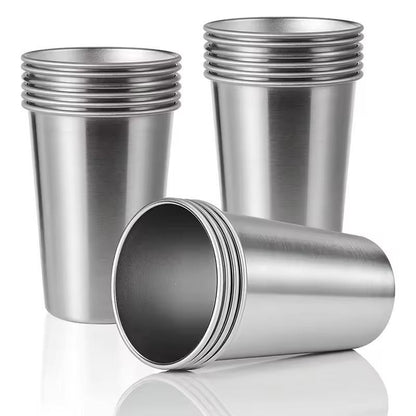 Premium Stainless Steel Pint Cup Set – Durable, Reusable Metal Tumblers for Everyday Use