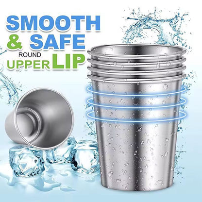 Premium Stainless Steel Pint Cup Set – Durable, Reusable Metal Tumblers for Everyday Use
