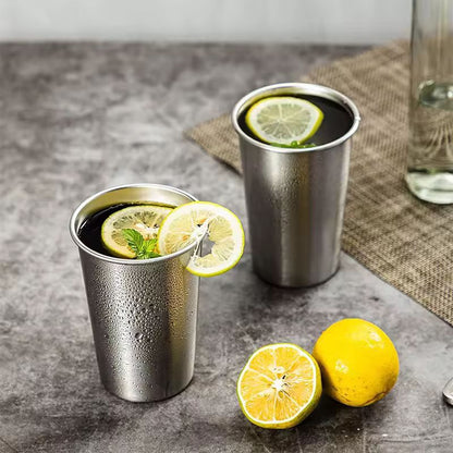 Premium Stainless Steel Pint Cup Set – Durable, Reusable Metal Tumblers for Everyday Use