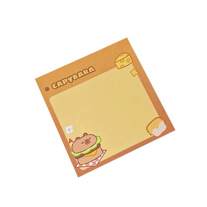 School Supplies Pad Stickers, Cute Cartoon Capybara Memo, Office Non Sticky Message Paper, Creative Hand Account Toy