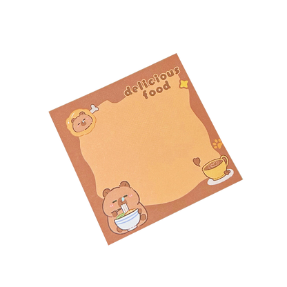 School Supplies Pad Stickers, Cute Cartoon Capybara Memo, Office Non Sticky Message Paper, Creative Hand Account Toy