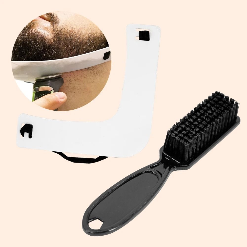 Black Small Beard Styling Brush Professional Shave Beard Brush