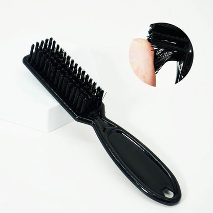 Black Small Beard Styling Brush Professional Shave Beard Brush