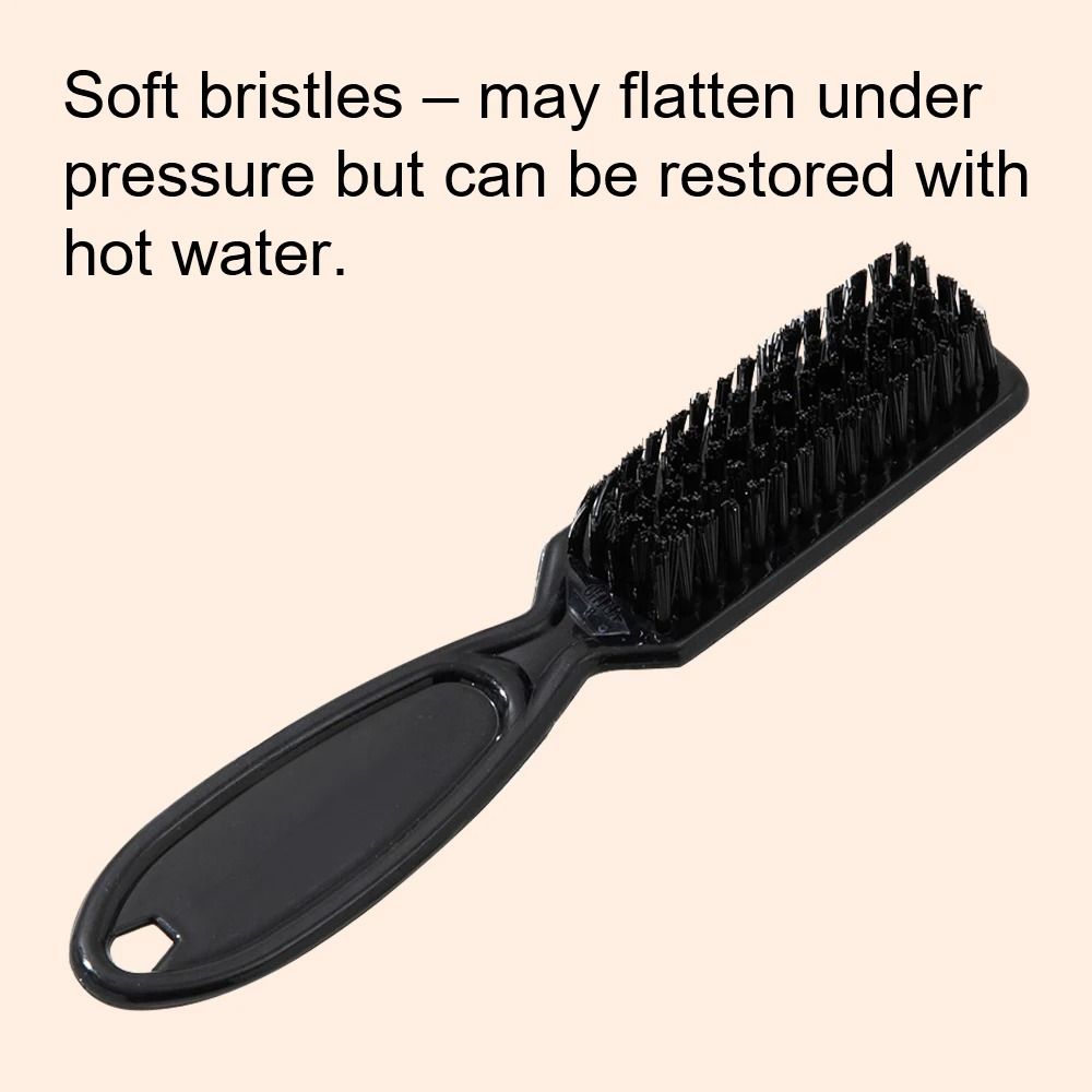 Black Small Beard Styling Brush Professional Shave Beard Brush