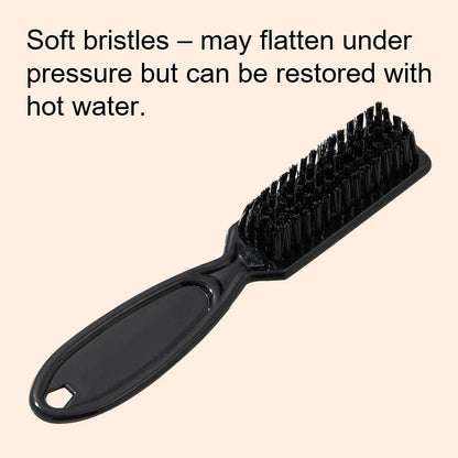 Black Small Beard Styling Brush Professional Shave Beard Brush