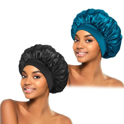 Satin Night Hair Cap for Women Sleep Care Bonnet Soft Sleeping Hat Unisex Nightcap