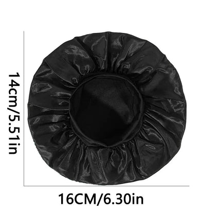 Satin Night Hair Cap for Women Sleep Care Bonnet Soft Sleeping Hat Unisex Nightcap