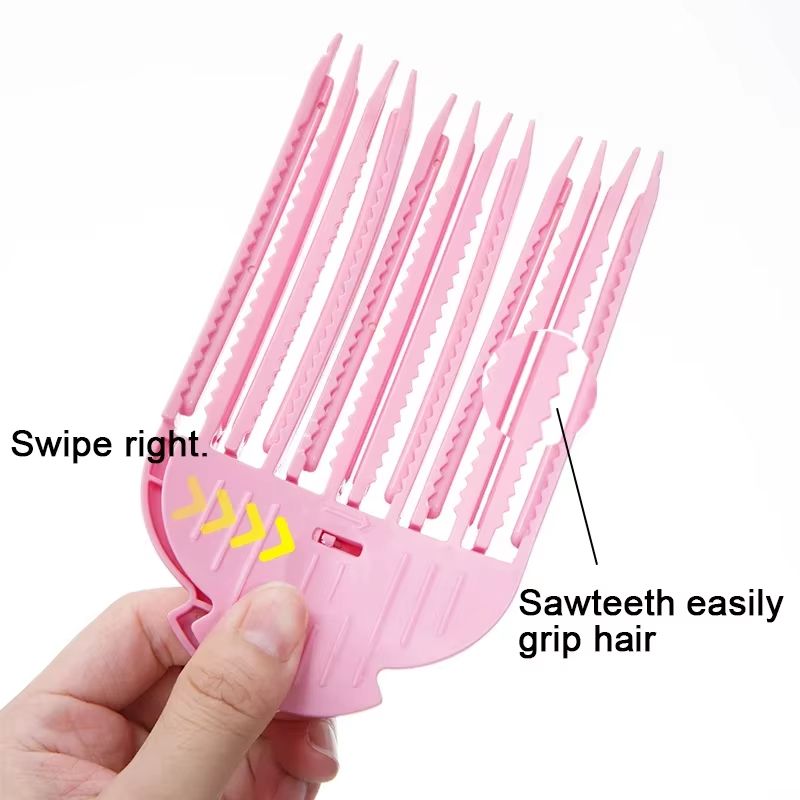 Heatless VolumeLift Curling Clip Set for Natural Root Texture