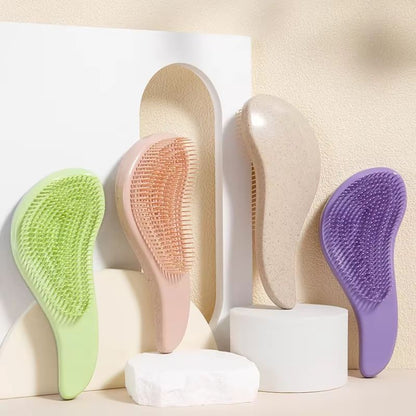 EcoSoft Magic Detangling Hair Brush for Gentle Scalp Massage