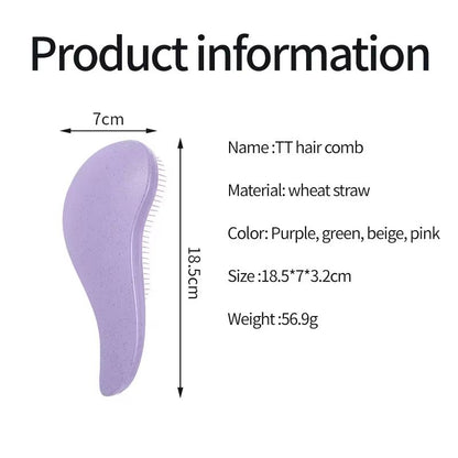 EcoSoft Magic Detangling Hair Brush for Gentle Scalp Massage