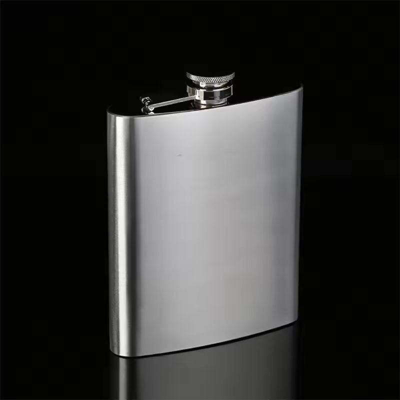 Compact Travel Stainless-Steel Hip Flask – 10 oz Pocket Whisky & Wine Bottle