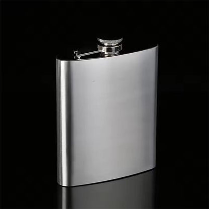 Compact Travel Stainless-Steel Hip Flask – 10 oz Pocket Whisky & Wine Bottle