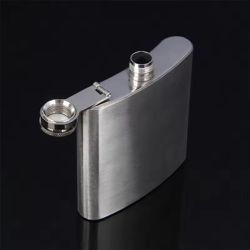 Compact Travel Stainless-Steel Hip Flask – 10 oz Pocket Whisky & Wine Bottle
