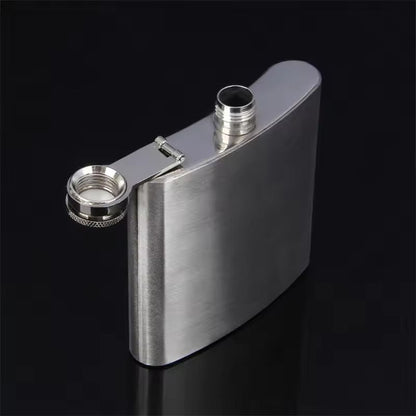 Compact Travel Stainless-Steel Hip Flask – 10 oz Pocket Whisky & Wine Bottle