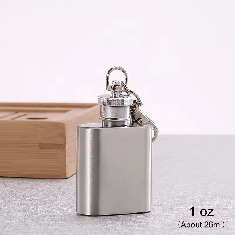Compact Travel Stainless-Steel Hip Flask – 10 oz Pocket Whisky & Wine Bottle