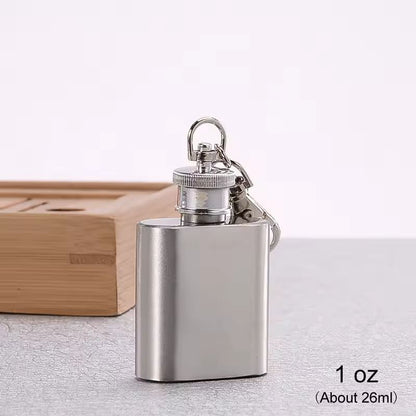 Compact Travel Stainless-Steel Hip Flask – 10 oz Pocket Whisky & Wine Bottle