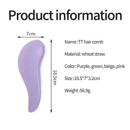 Eco-Gentle Wheat Straw Detangling Hairbrush