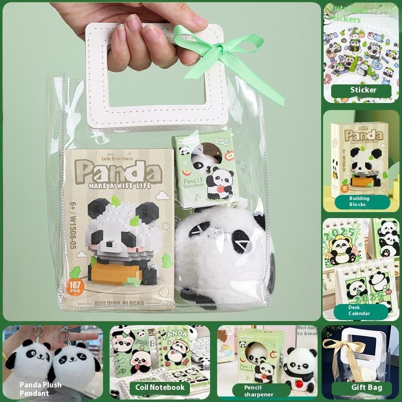 Capybara Stationery Set Kawaii Pen Stickers Notebook Handbag Set Plush Pendants Birthday Gifts