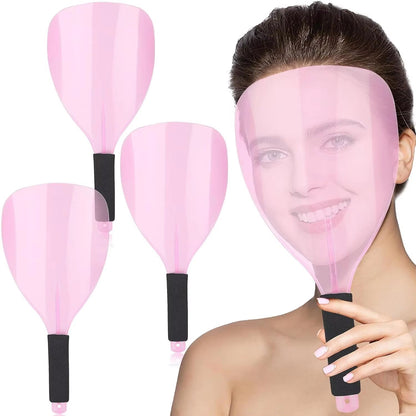 Salon Plastic Haircut Face Shield with Handle