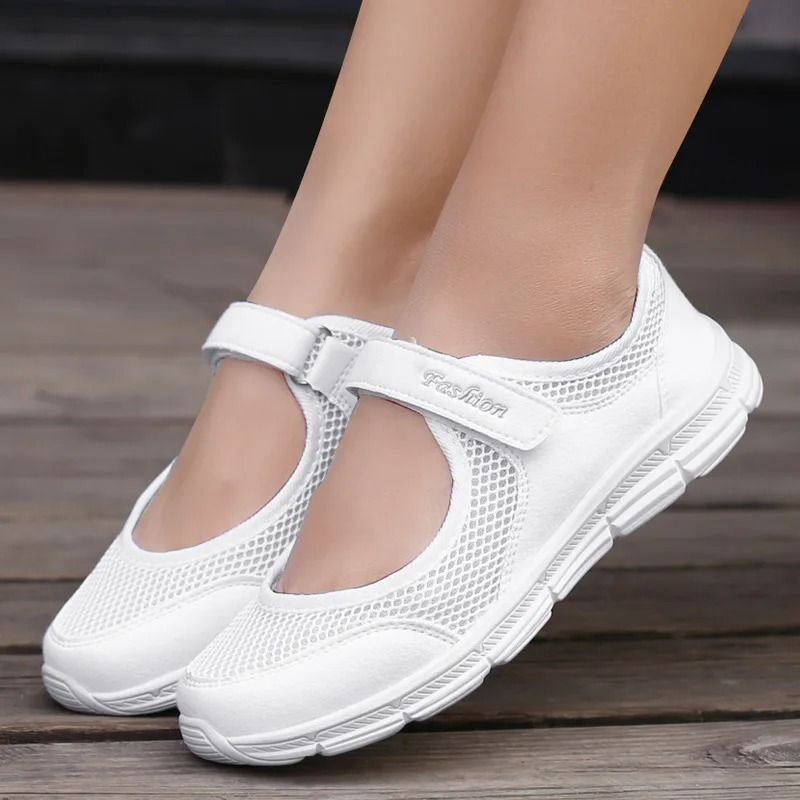 Womens Breathable Vulcanized Walking Shoes – Lightweight Mesh, Slip Resistant, All Day Comfort