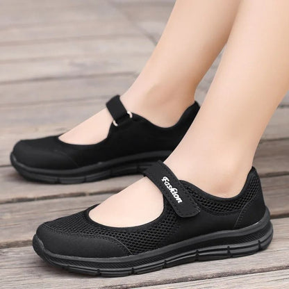 Womens Breathable Vulcanized Walking Shoes – Lightweight Mesh, Slip Resistant, All Day Comfort