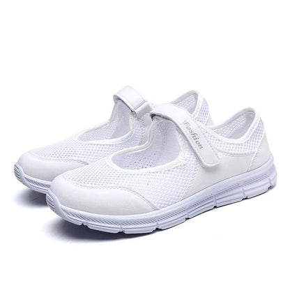 Womens Breathable Vulcanized Walking Shoes – Lightweight Mesh, Slip Resistant, All Day Comfort