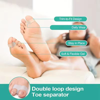 Premium Silicone Toe Spacers – Soft, Durable & Reusable Toe Separators for Foot Comfort