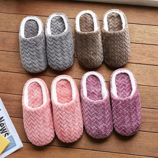 Unisex Fluffy Home Slippers – Soft, Warm, Lightweight Indoor Slides for Cozy Comfort