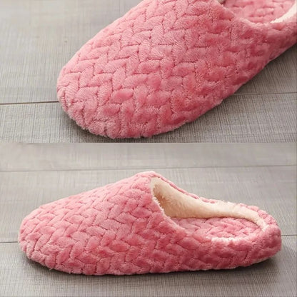 Unisex Fluffy Home Slippers – Soft, Warm, Lightweight Indoor Slides for Cozy Comfort