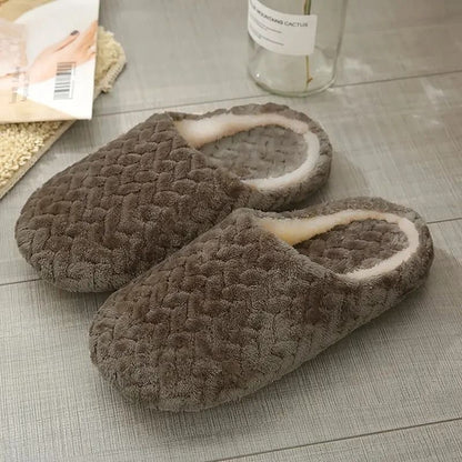 Unisex Fluffy Home Slippers – Soft, Warm, Lightweight Indoor Slides for Cozy Comfort