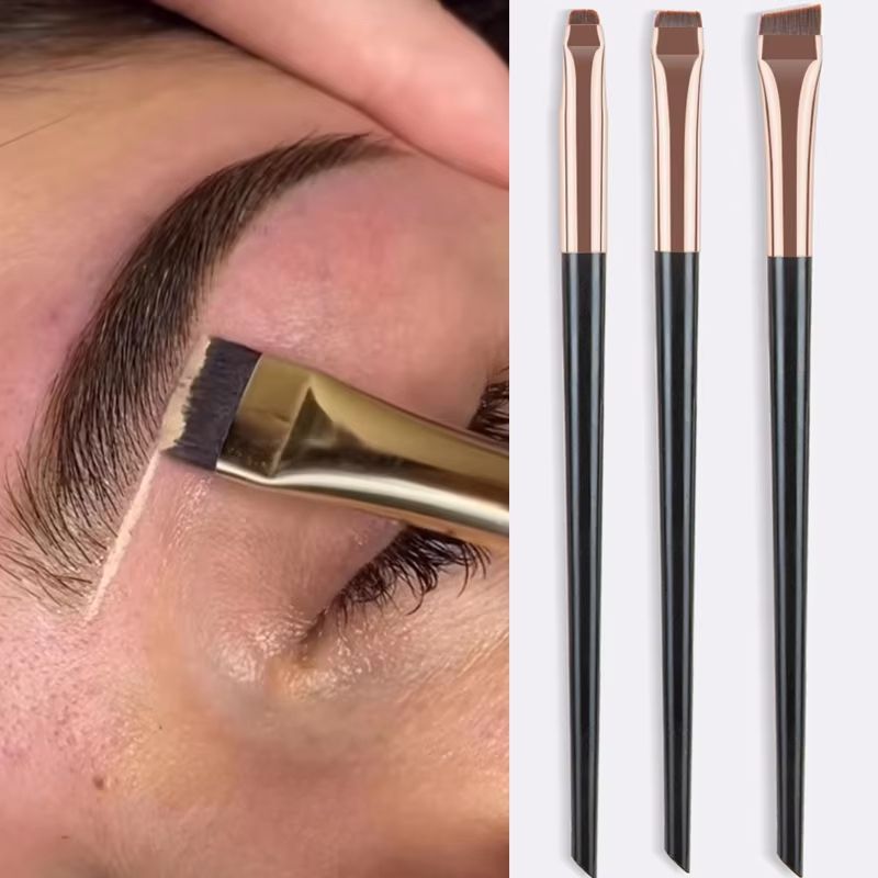 Precision Eyeliner and Eyebrow Brush Set for Flawless Eye Makeup