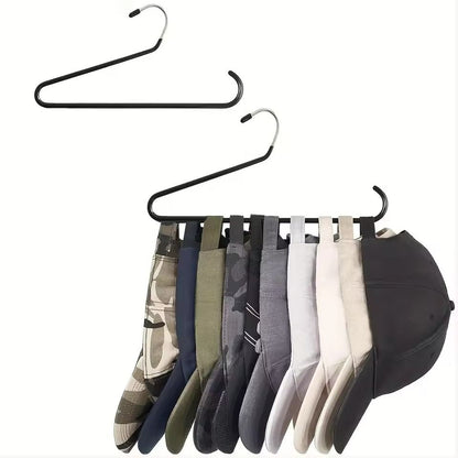 Hanging Baseball Cap Organizer – Portable Metal & Plastic Hat Rack Holder for All Sizes
