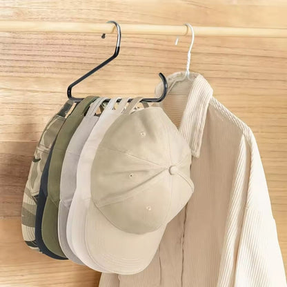 Hanging Baseball Cap Organizer – Portable Metal & Plastic Hat Rack Holder for All Sizes