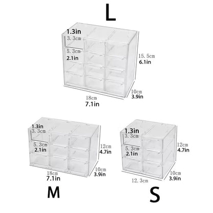 Multifunctional Dustproof Drawer Organizer – Grid Storage Box for Stationery, Jewelry & Cosmetics