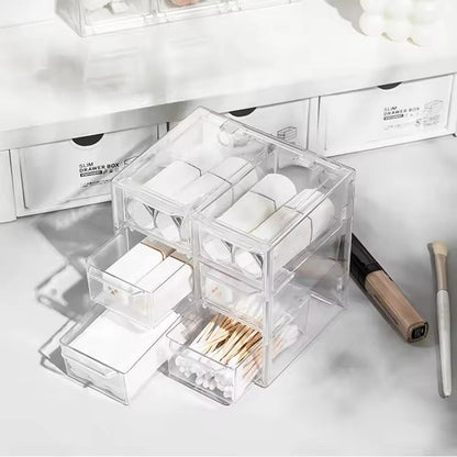 Multifunctional Dustproof Drawer Organizer – Grid Storage Box for Stationery, Jewelry & Cosmetics