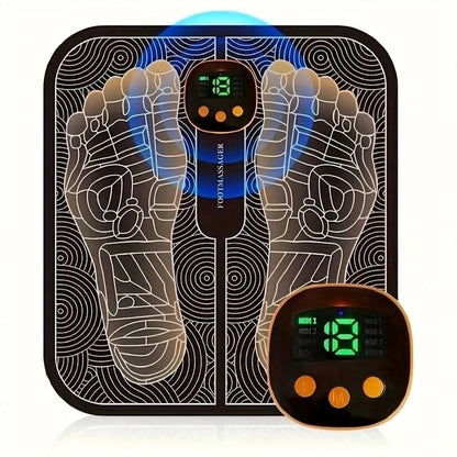 EMS Foot Massager with LCD Screen for Muscle Relaxation and Leg Circulation Support
