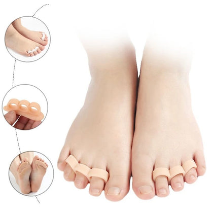 Silicone Toe Separator Support Pads for Hammer Toe and Bunion Alignment