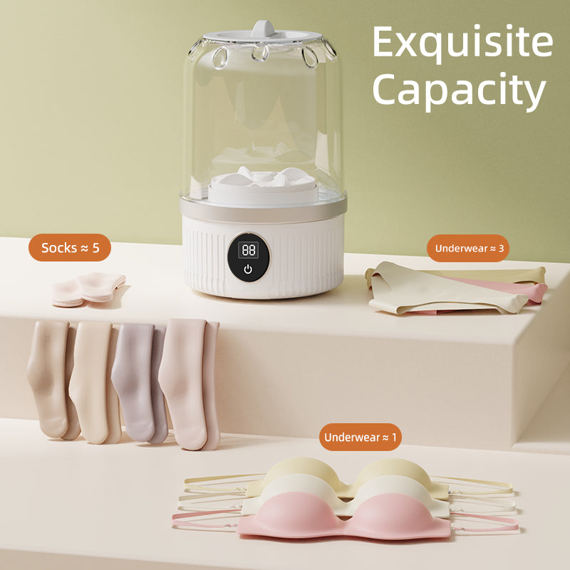 Portable Mini Washing Machine for Pet Clothes, Wireless Charging Electric Washing Cup for Home, Underwear, and Socks