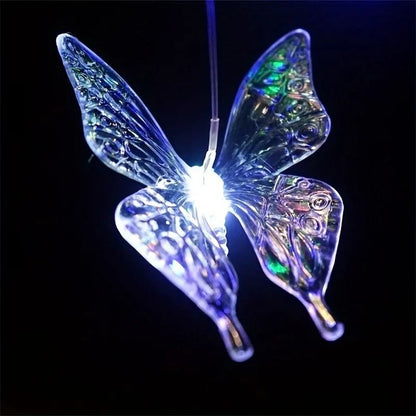 Solar LED Color Changing Butterfly Dragonfly Wind Chime