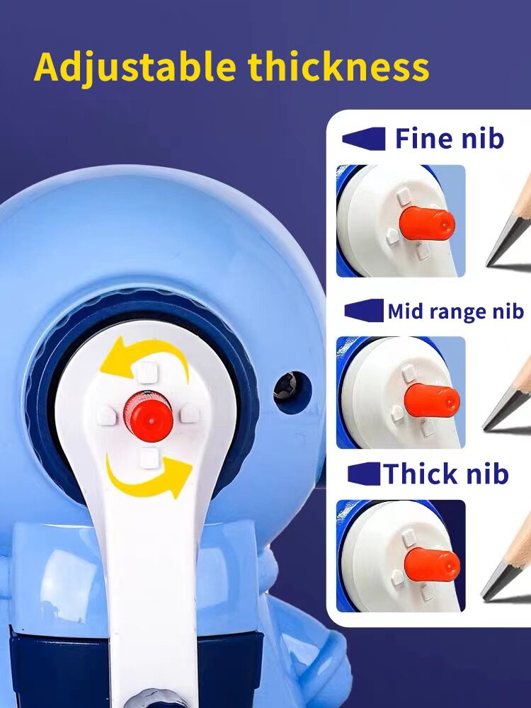 Cartoon Pencil Cutter for School, Hand Crank Astronaut Pencil Sharpener, Fun Pencil Sharpener for Students