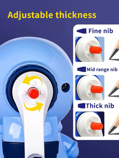 Cartoon Pencil Cutter for School, Hand Crank Astronaut Pencil Sharpener, Fun Pencil Sharpener for Students