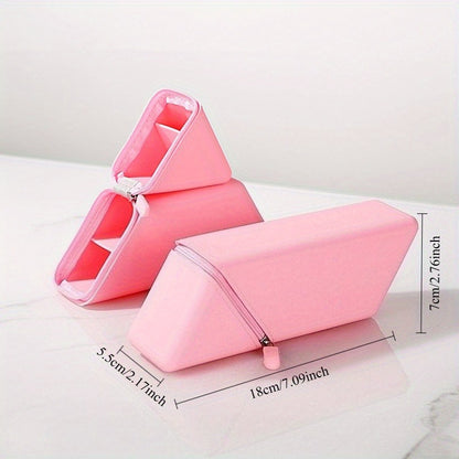 Expandable Pencil Cup, Foldable Silicone Pen Holder for Desk, Portable Organizer Gift for Teachers & Students