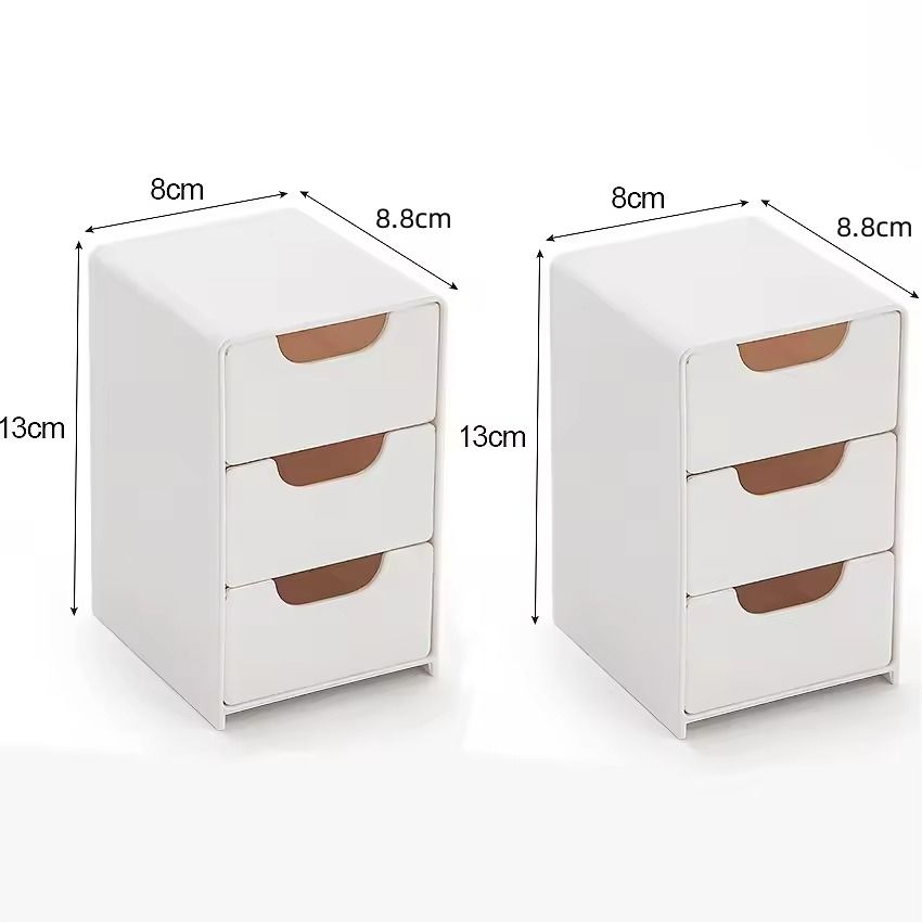 Mini Desktop Jewelry and Cosmetic Organizer with Drawers