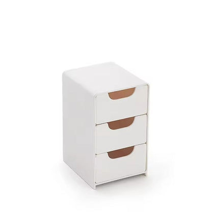 Mini Desktop Jewelry and Cosmetic Organizer with Drawers