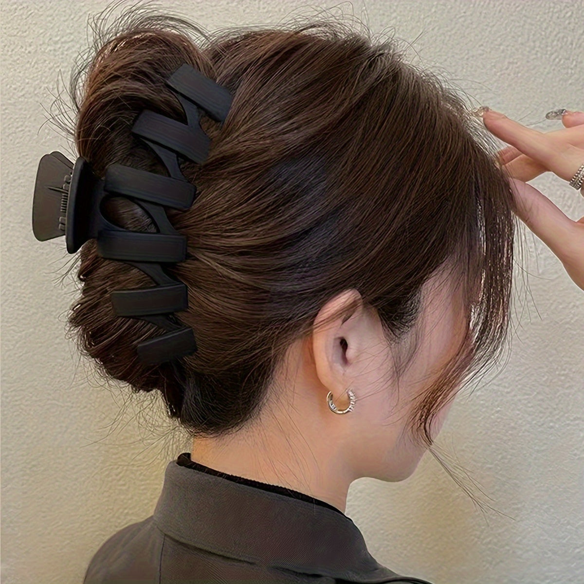 Back Head Hair Shark Clip, Women's High-end Frosted Clip Set, Headwear for Women