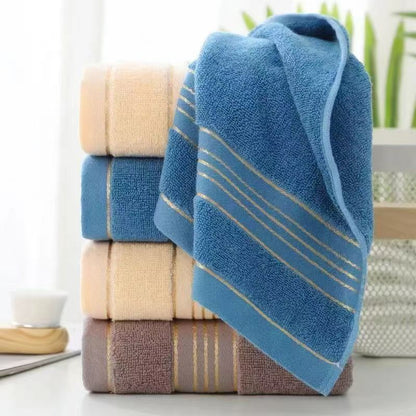 Absorbent Jacquard Polyester Cotton Towel, All-Cotton Class A Face and Bath Towel for Adults