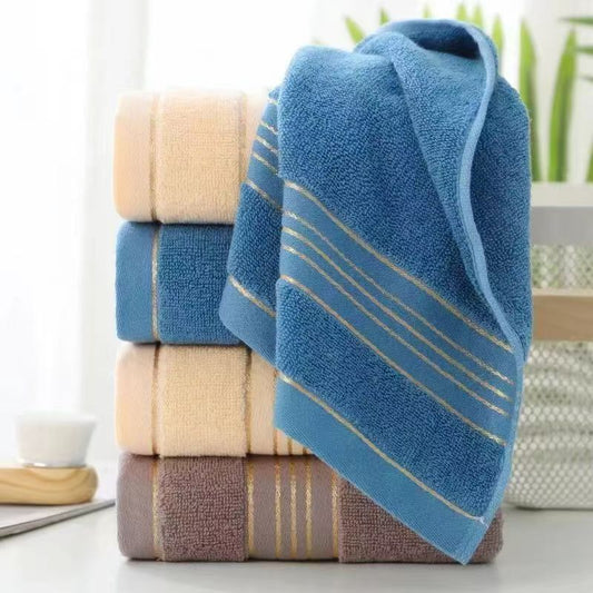 Absorbent Jacquard Polyester Cotton Towel, All-Cotton Class A Face and Bath Towel for Adults