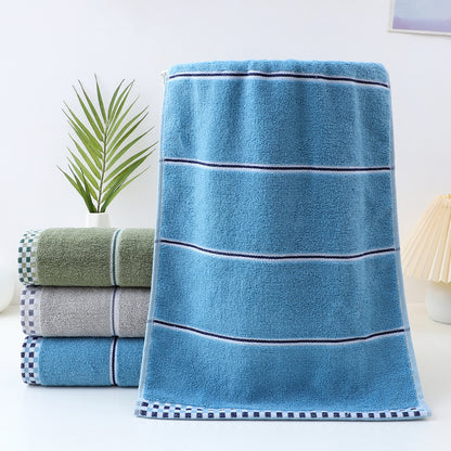Absorbent Jacquard Polyester Cotton Towel, All-Cotton Class A Face and Bath Towel for Adults